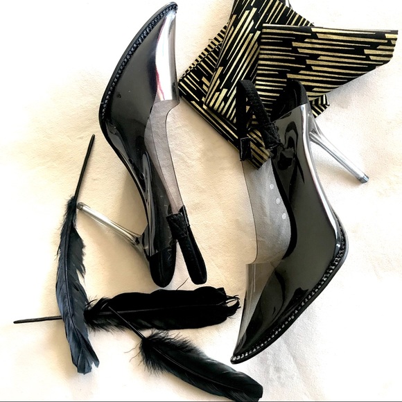 ✨New! Transparent Lucite Slip On Heels - Picture 6 of 8